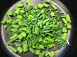 Chopped spring onion and chive tops